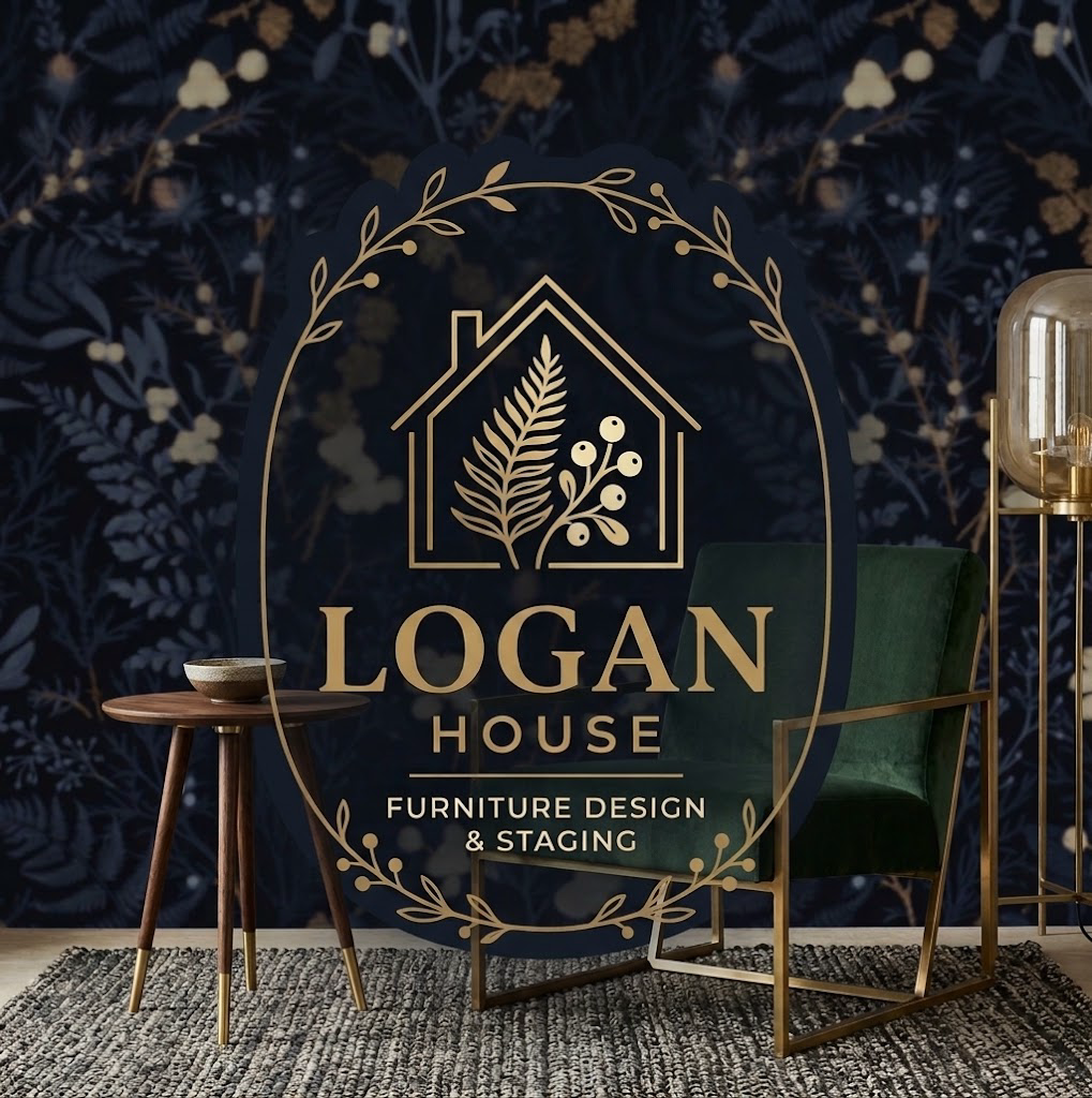 Logan House furniture design and staging brand interior
